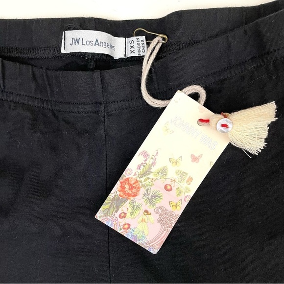NWT Johnny Was Cara Legging Black Floral Embroidery XXS - Picture 13 of 16